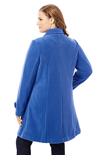 417jRl60EAL Women's Plus Size Plush Fleece Jacket Soft Coat