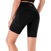 Women's High Waist Yoga Shorts - Workout Athletic Shorts for Tummy Control - Running Sports Biker Pants with Pockets