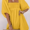 Cute Summer Dress Casual Sexy Square Neck