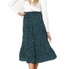 High Waisted Skirts for Women Beach Pleated A Line Skirt