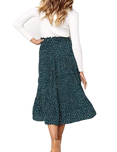 High Waisted Skirts for Women Beach Pleated A Line Skirt