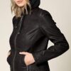 Lock and Love Quilted Faux Leather Biker Jacket with Hoodie - Your Style Essential