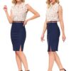 Women's Stretchy Business Pencil Skirt