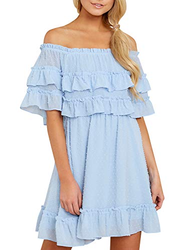 Summer Women’s Off Shoulder Mini Dress High Waist