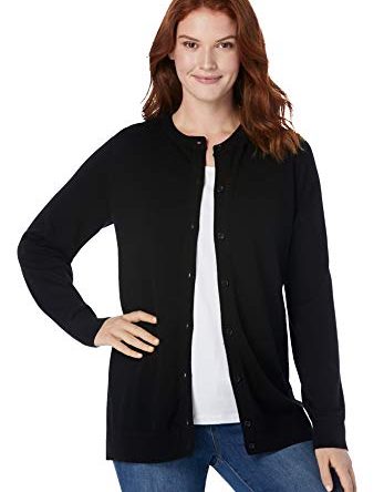 Women's Plus Size Perfect Long-Sleeve Cardigan Sweater