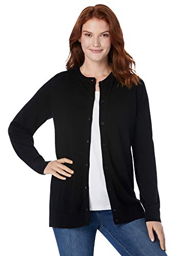Women's Plus Size Perfect Long-Sleeve Cardigan Sweater