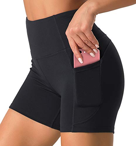 Dragon Fit High Waist Yoga Shorts for Women with 2 Side P