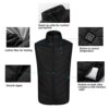 USB Motorcycle Warming Heated Vest for Womens