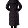 Black Water Resistant Down Parka Coat