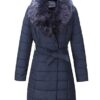 Women's Faux Leather Puffer Padding Long Jacket