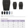 A2Y Slim Match Rayon Knee-Length Denim Jean Pencil Skirt - Darkish Navy L | Stylish & Comfortable Fit