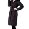 Black Water Resistant Down Parka Coat