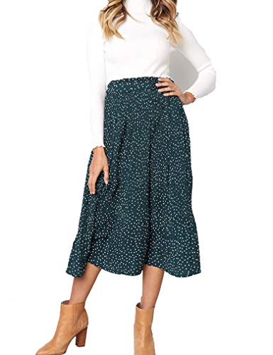 High Waisted Skirts for Women Beach Pleated A Line Skirt