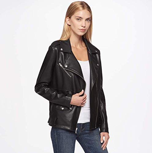 41KIj8DMO3L.SL1500 Oversized Faux Leather Belted Motorcycle Jacket