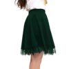 Women's Basic Versatile Stretchy Flared Casual Mini Skater Lace