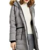 Lined Down Parka Hooded Winter Coat Drawstring Puffer Jacket