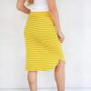 Short Skirt for Women Knee Length Casual Striped