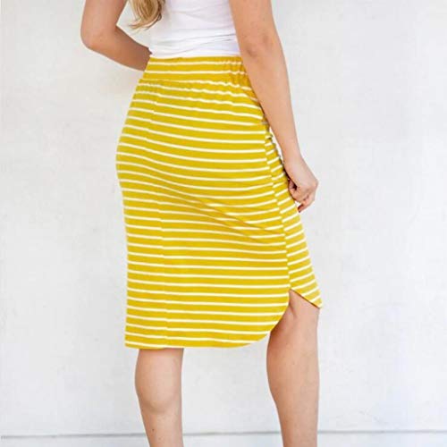 41PCBqVm8CL Short Skirt for Women Knee Length Casual Striped