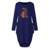Long Sleeve Tunic Dresses Plus Size Baggy