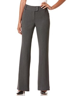 Rafaella Women's Petite Curvy Fit Gabardine Trouser