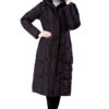 Black Water Resistant Down Parka Coat