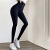 "Enhance Your Workout with Black High Waist Leggings – Perfect Fit for Sports, Fitness, and Confidence
