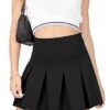 High Waisted Pleated Skirts for Women