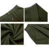 Button Front High Waist A Line Midi Skirt with Pockets