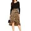 SheIn Leopard Print Ruffle Hem Wrap Skirt: Unleash Your Wild Side