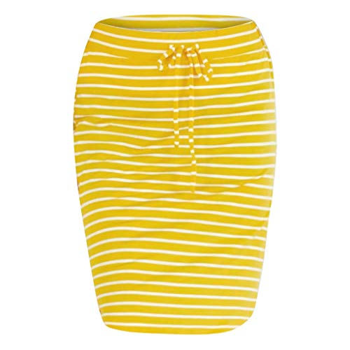 41UpxOqTA7L Short Skirt for Women Knee Length Casual Striped