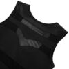 Women's Mesh See Through Sheer Block Skater Sleeveless Mini Dress