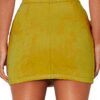 Turn Heads Tonight – Criss Cross Lace-Up Bodycon Mini Skirt for Girls
