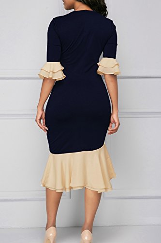 41ZuZqn8iIL Women Bodycon Dress Cocktail Work Half Sleeve