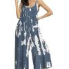 Women's V Neck Floral Maxi Dress Boho Printed