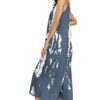 Women's V Neck Floral Maxi Dress Boho Printed