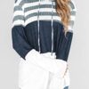 Color Block Striped Lightweight Hoodie – Perfect for Casual Comfort and Cool-Weather Style 🌈