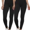 Yoga Pants Velvety Super Soft Lightweight Leggings 2-Pack - for Women
