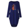 Long Sleeve Tunic Dresses Plus Size Baggy