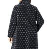 Women's Plus Size Fleece Swing Funnel-Neck Coat