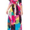 Casual Loose Half Sleeve Dress with Belt