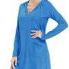 Long Sleeve Shirt Dress Sun Protection