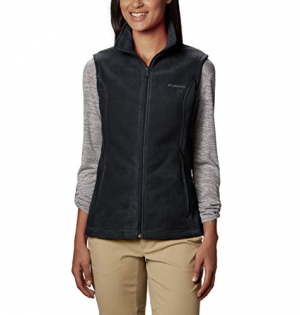 Black Columbia Women's Benton Springs Soft Fleece Vest, Black, X-Large
