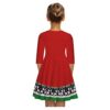 Family Dress Clothes Women Girl Dot Print Half Sleeve