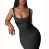 Bodycon Sleeveless Midi Club Dresses Tie-dye