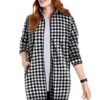 Women's Plus Size Zip-Front Microfleece Jacket