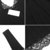 Gown Women Chemise V Neckline Lace-Trimmed Nightgown Scalloped