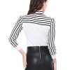 Charming Striped Tie-Bow Neck Shirt for Women – Perfect for Office, Casual or Everyday Wear  ✨