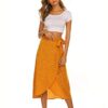 Skirts Below Knee Length Date Night Wrap