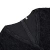 Women Lace V Neck Plus Size Cocktail Dress Black Wedding