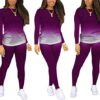 Sportswear Lady Joggers Outfits Sets Fashion Athletic Sexy Long Sleeve